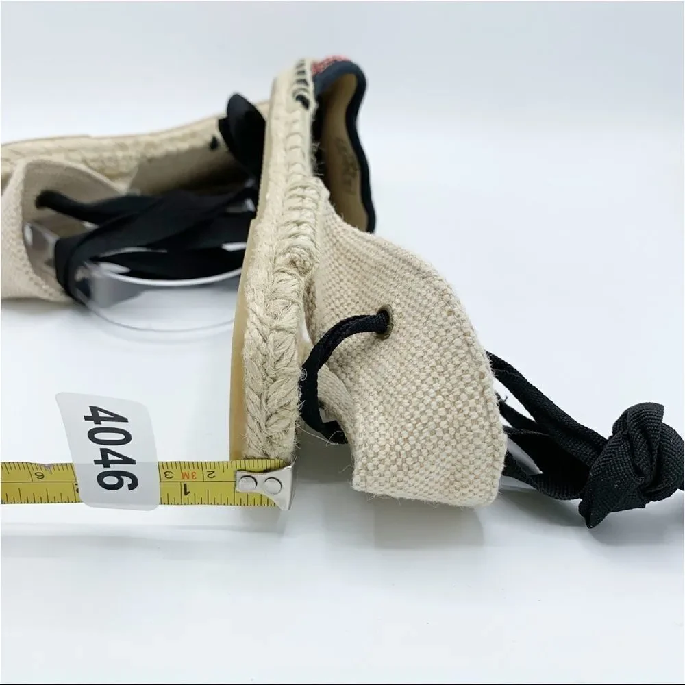 Soludos Colorful Low Heel Lace Up Espadrilles Sz 7I‎